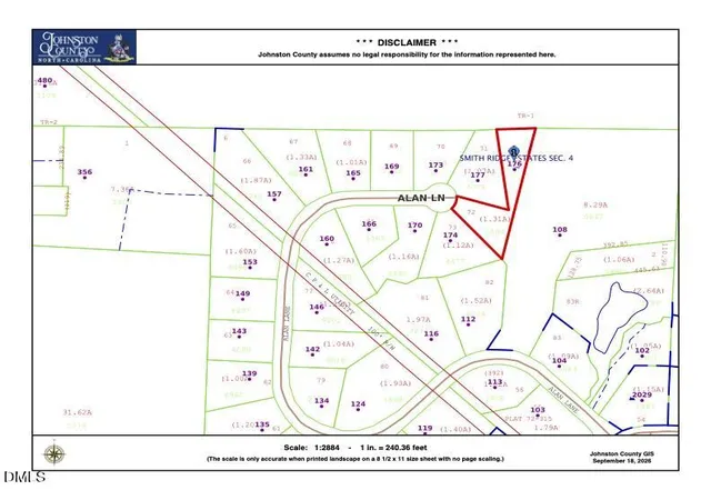 Photo 1 of Land for sale at 176 Alan Ln, Clayton, NC 27520 | MLS# 10193570 | Listing updated on 2026-09-21