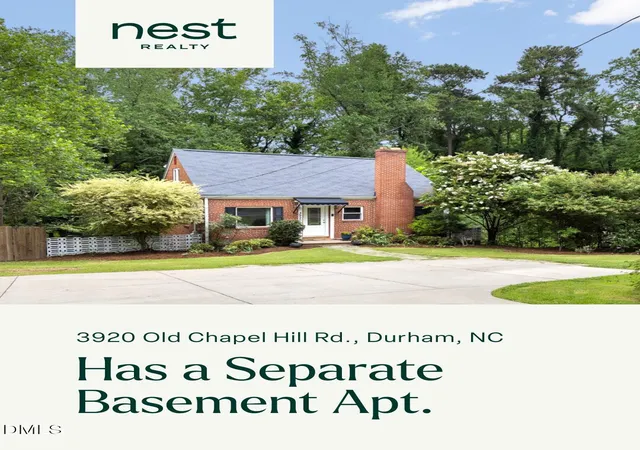 Photo 1 of Single family home for sale at 3920 Old Chapel Hill Rd, Durham, NC 27707 | MLS# 10189326 | Listing updated on 2026-10-27