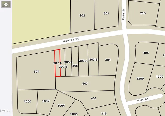 Photo 3 of Land for sale at 307 Hunter St, Apex, NC 27502 | MLS# 10189926 | Listing updated on 2026-09-12