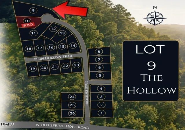 Photo 2 of Land for sale at Lot 9 Hope Crk Trl, Spring Hope, NC 27882 | MLS# 10191415 | Listing updated on 2026-09-10