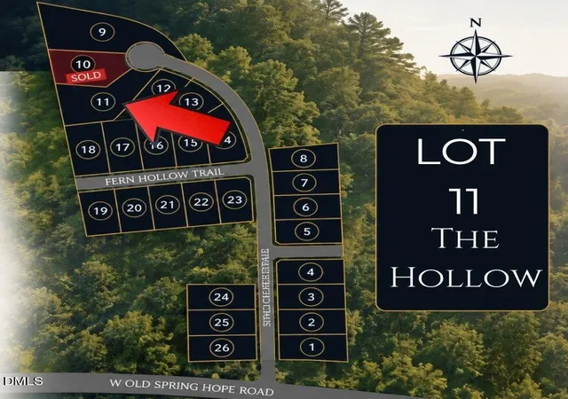 Photo 2 of Land for sale at Lot 11 Hope Crk Trl, Spring Hope, NC 27882 | MLS# 10191601 | Listing updated on 2026-09-10