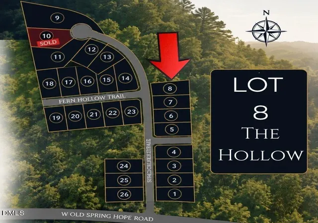Photo 2 of Land for sale at Lot 8 Hope Crk Trl, Spring Hope, NC 27882 | MLS# 10191613 | Listing updated on 2026-09-10
