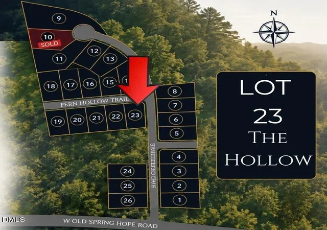 Photo 2 of Land for sale at Lot 23 Fern Holw Trl, Spring Hope, NC 27882 | MLS# 10191648 | Listing updated on 2026-09-10