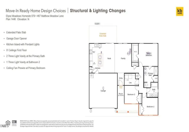 Photo 3 of Single family home for sale at 467 Matthew Mdw Ln, Lillington, NC 27546 | MLS# 10191900 | Listing updated on 2026-10-05