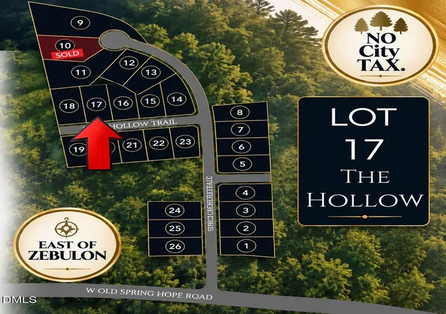 Photo 1 of Land for sale at Lot 17 Fern Holw Trl, Spring Hope, NC 27882 | MLS# 10191887 | Listing updated on 2026-09-10