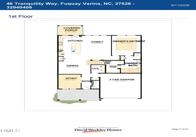 Photo 3 of Single family home for sale at 46 Tranquility Way, Fuquay Varina, NC 27526 | MLS# 10193382 | Listing updated on 2026-09-17