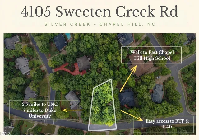 Land for sale at 4105 Sweeten Crk Rd, Chapel Hill, NC 27514 | MLS# 10194110