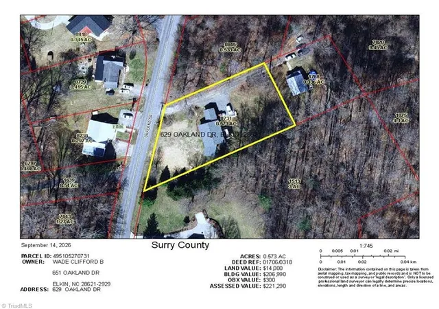 Photo 29 of Sale Pending at 629 Oakland Dr, Elkin, NC 28621 | MLS# 1235531 | Listing updated on 2026-10-15