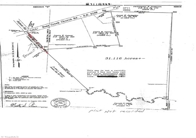 Photo 4 of Land for sale at 00 Bear Crk Church Rd, Mocksville, NC 27028 | MLS# 1236230 | Listing updated on 2026-09-19