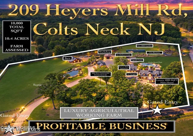 Photo 1 of Mansion for sale at 209 Heyers Ml Rd, Colts Neck, NJ 07722 | MLS# 22629224 | Listing updated on 2026-09-21