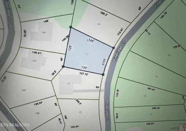 Photo 2 of Land for sale at 17 Pineridge Ct, Crossville, TN 38558 | MLS# 1355790 | Listing updated on 2026-09-17