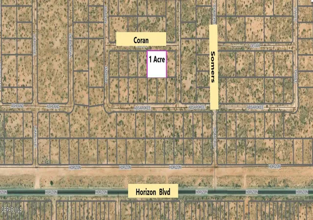 Photo 1 of Land for sale at 0 Coran, El Paso, TX 79928 | MLS# 950934 | Listing updated on 2026-09-10