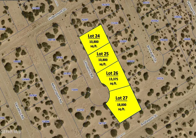 Photo 3 of Land for sale at Tbd Lithopolis Rd, El Paso, TX 79928 | MLS# 951478 | Listing updated on 2026-10-03