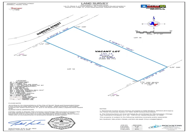 Photo 2 of Land for sale at 0 Hawkins, Terrell, TX 75160 | MLS# 21090679 | Listing updated on 2026-07-30