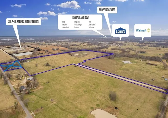 Photo 1 of Land for sale at 47798 Acres County Road 1103, Sulphur Springs, TX 75482 | MLS# 21101999 | Listing updated on 2026-09-14