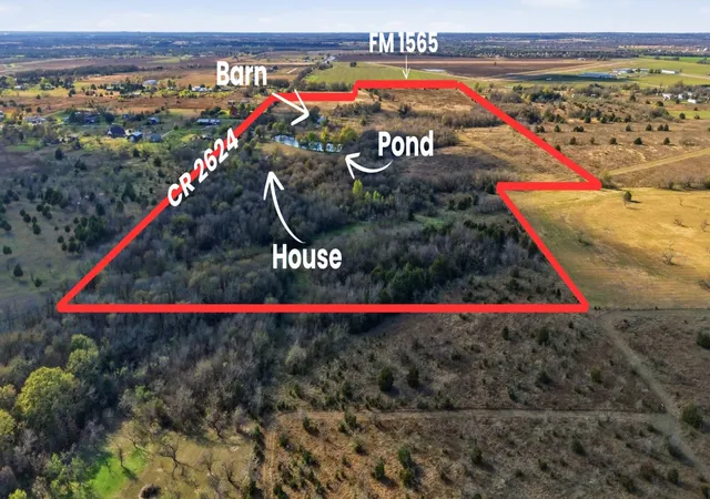 Photo 2 of Land for sale at 4581 County Road 2624, Caddo Mills, TX 75135 | MLS# 21117240 | Listing updated on 2026-07-29