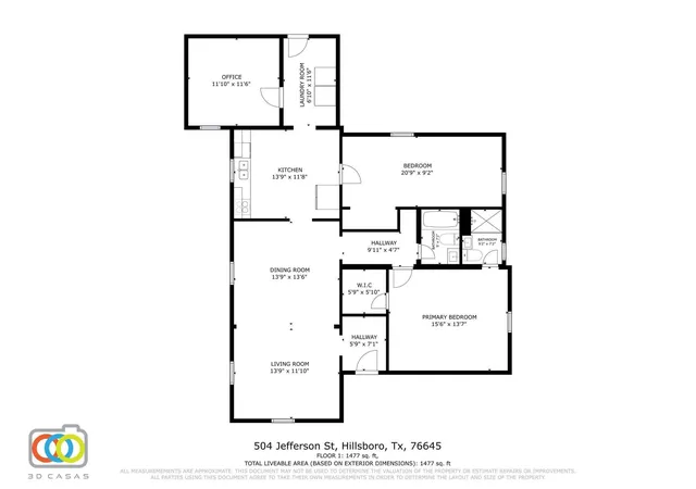 Photo 3 of Single family home for sale at 504 Jefferson St, Hillsboro, TX 76645 | MLS# 21168243 | Listing updated on 2026-07-29
