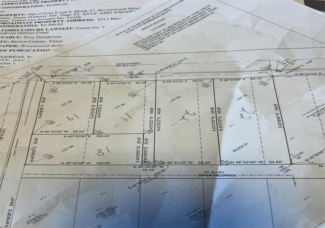 Photo 2 of Land for sale at 2312 Main Blvd, Brownwood, TX 76801 | MLS# 21214372 | Listing updated on 2026-09-08