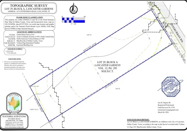 Photo 1 of Land for sale at 4151 Interurban Rd, Lancaster, TX 75134 | MLS# 21215496 | Listing updated on 2026-09-10
