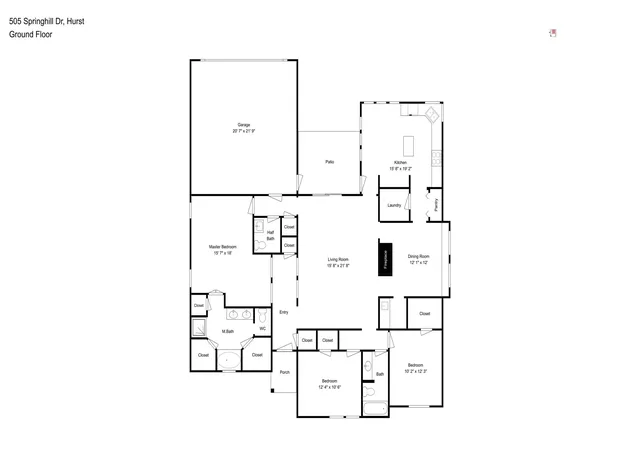 Photo 25 of Single family home for sale at 505 Springhill Dr, Hurst, TX 76054 | MLS# 21221506 | Listing updated on 2026-09-15