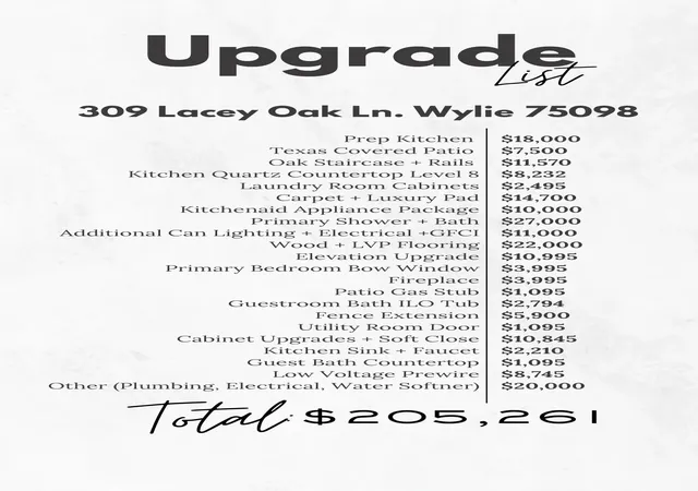 Photo 2 of Single family home for sale at 309 Lacey Oak Ln, Wylie, TX 75098 | MLS# 21227893 | Listing updated on 2026-09-14