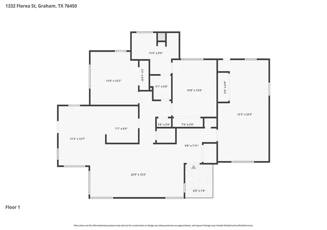 Photo 3 of Sale Pending at 1332 Florea St, Graham, TX 76450 | MLS# 21269801 | Listing updated on 2026-09-11