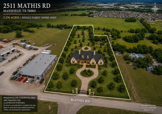 Photo 3 of Land for sale at 2511 Mathis Rd, Mansfield, TX 76063 | MLS# 21274564 | Listing updated on 2026-08-01