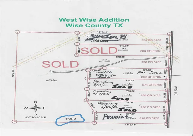 Photo 1 of Land for sale at 262 Cr 3735 Rd, Bridgeport, TX 76426 | MLS# 21286281 | Listing updated on 2026-07-31