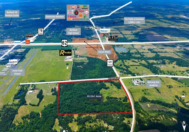 Photo 1 of Land for sale at 0 N State Hwy 121, Bonham, TX 75418 | MLS# 21303990 | Listing updated on 2026-07-28