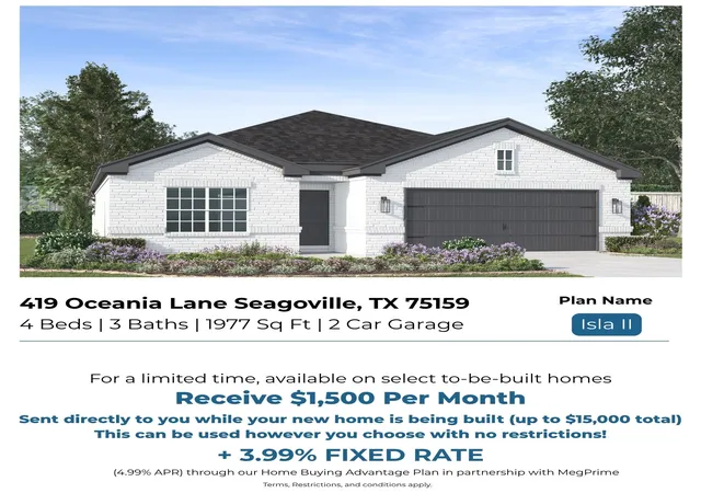 Photo 2 of Single family home for sale at 419 Oceania Ln, Seagoville, TX 75159 | MLS# 21312115 | Listing updated on 2026-09-13
