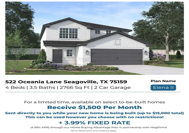 Photo 2 of Single family home for sale at 522 Oceania Ln, Seagoville, TX 75159 | MLS# 21312132 | Listing updated on 2026-07-31