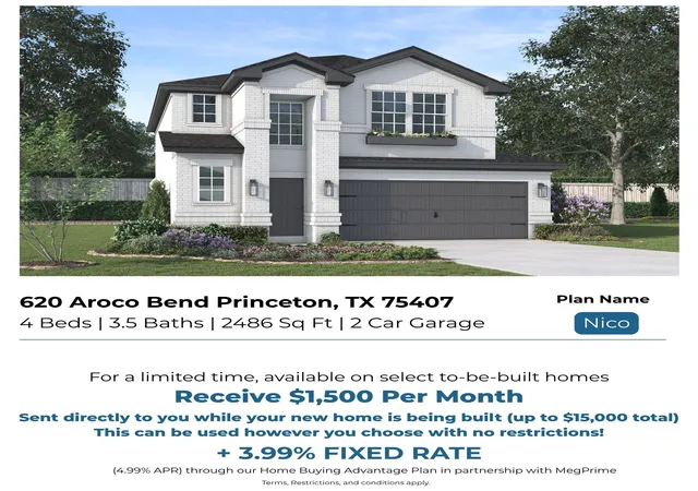 Photo 2 of Single family home for sale at 620 Aroco Bnd, Princeton, TX 75407 | MLS# 21312530 | Listing updated on 2026-07-31