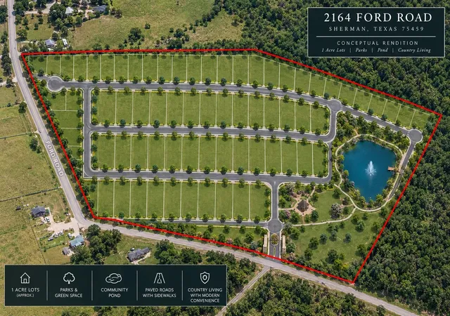 Photo 3 of Land for sale at 2164 Ford Rd, Howe, TX 75459 | MLS# 21291674 | Listing updated on 2026-09-14