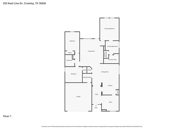 Photo 1 of Single family home for sale at 933 Keel Line Dr, Crowley, TX 76036 | MLS# 21310061 | Listing updated on 2026-09-08