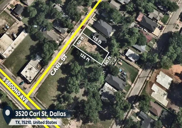 Photo 2 of Land for sale at 3520 Carl St, Dallas, TX 75210 | MLS# 21323847 | Listing updated on 2026-09-15