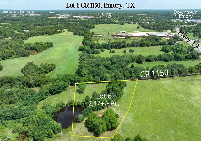 Photo 1 of Land for sale at Lot 6 Rs Cr 1150, Emory, TX 75440 | MLS# 21340800 | Listing updated on 2026-07-31