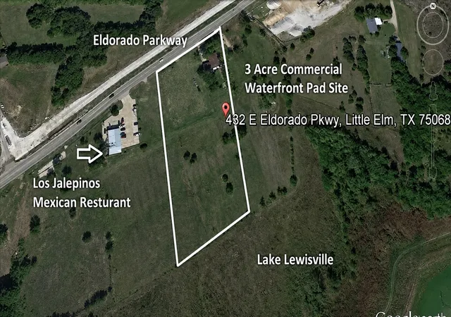 Photo 1 of Land for sale at 428 432 E Eldorado Pkwy, Little Elm, TX 75068 | MLS# 21344243 | Listing updated on 2026-09-14