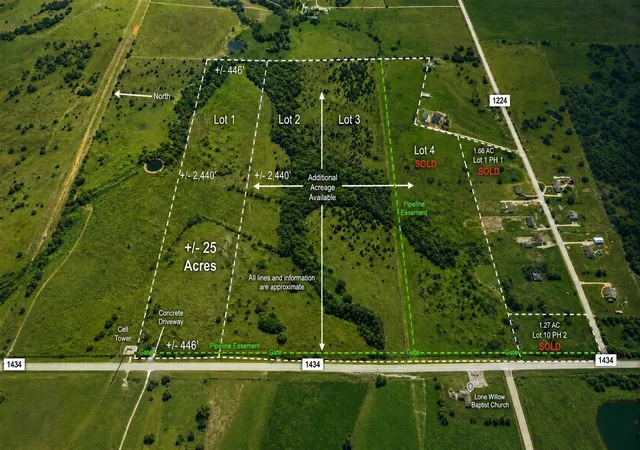 Photo 3 of Land for sale at 3757 Fm 1434 #Lot 2, Cleburne, TX 76033 | MLS# 21331482 | Listing updated on 2026-07-30