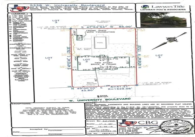 Land for sale at 5338 W University Blvd, Dallas, TX 75209 | MLS# 21347258