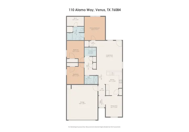 Photo 3 of Single family home for sale at 110 Alamo Wy, Venus, TX 76084 | MLS# 21355099 | Listing updated on 2026-09-11