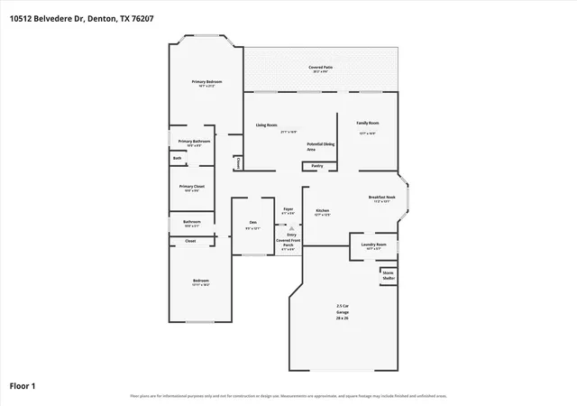 Photo 3 of Single family home for sale at 10512 Belvedere Dr, Denton, TX 76207 | MLS# 21369977 | Listing updated on 2026-10-19