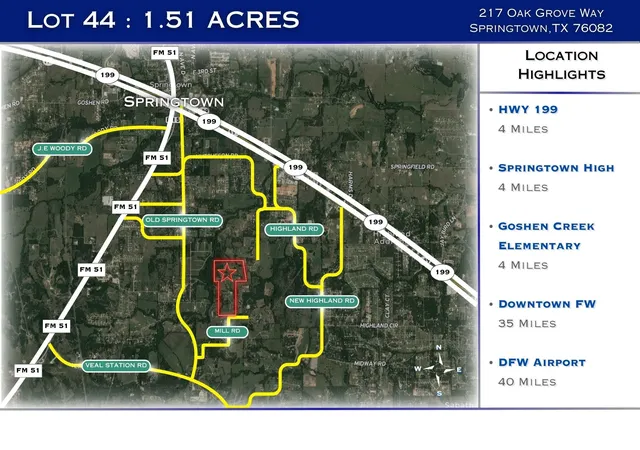 Photo 3 of Land for sale at 217 Oak Grv Way, Springtown, TX 76082 | MLS# 21380671 | Listing updated on 2026-09-09