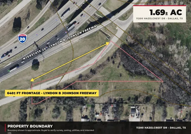 Photo 2 of Land for sale at 11200 Hazelcrest Dr, Dallas, TX 75253 | MLS# 21373936 | Listing updated on 2026-09-15