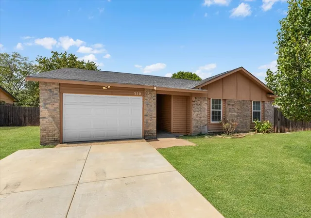 Photo 1 of Single family home for sale at 350 Ridgecrest, Saginaw, TX 76179 | MLS# 21381881 | Listing updated on 2026-09-12