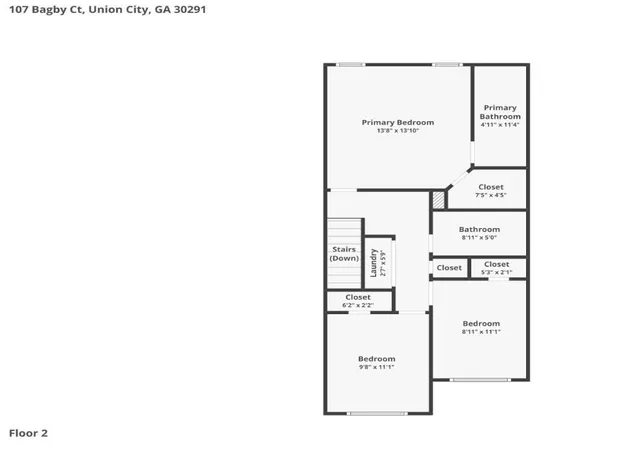 Photo 2 of Single family home for sale at 107 Bagby Ct, Union City, GA 30291 | MLS# 7851333 | Listing updated on 2026-10-21