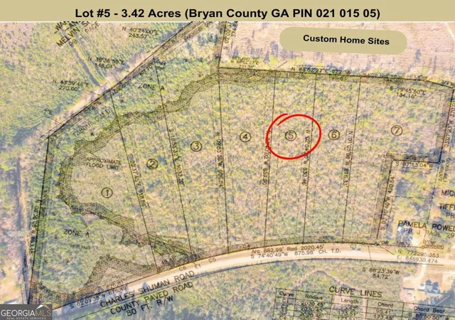 Photo 2 of Land for sale at Lot 5 Charles Shuman Rd, Pembroke, GA 31321 | MLS# 10610865 | Listing updated on 2026-09-22