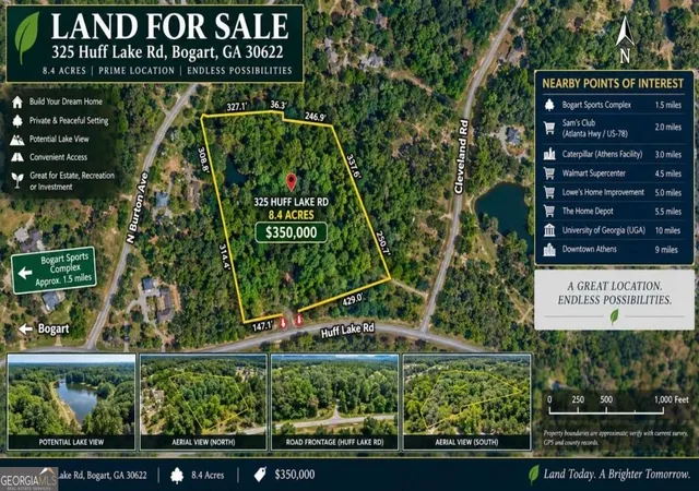 Photo 4 of Land for sale at 325 Huff Lake Rd, Bogart, GA 30622 | MLS# 10852093 | Listing updated on 2026-09-24