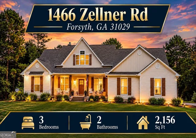 Single family home for sale at 1466 Zellner Rd, Forsyth, GA 31029 | MLS# 10851978