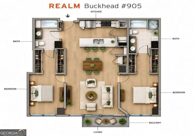 Photo 3 of Condo for sale at 3324 Peachtree Rd NE #905, Atlanta, GA 30326 | MLS# 10879673 | Listing updated on 2026-10-28
