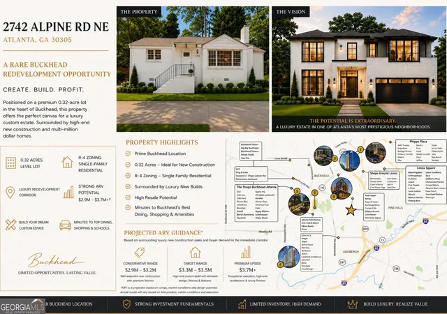 Photo 1 of Single family home for sale at 2742 Alpine Rd Ne, Atlanta, GA 30305 | MLS# 10840447 | Listing updated on 2026-09-13